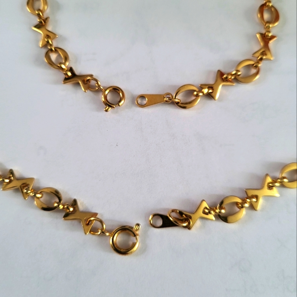 XOXO Necklace and Bracelet set - Picture 2 of 2
